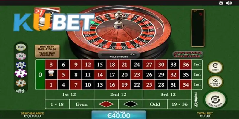 Cách chơi Roulette tại nhà cái với nhiều loại cược