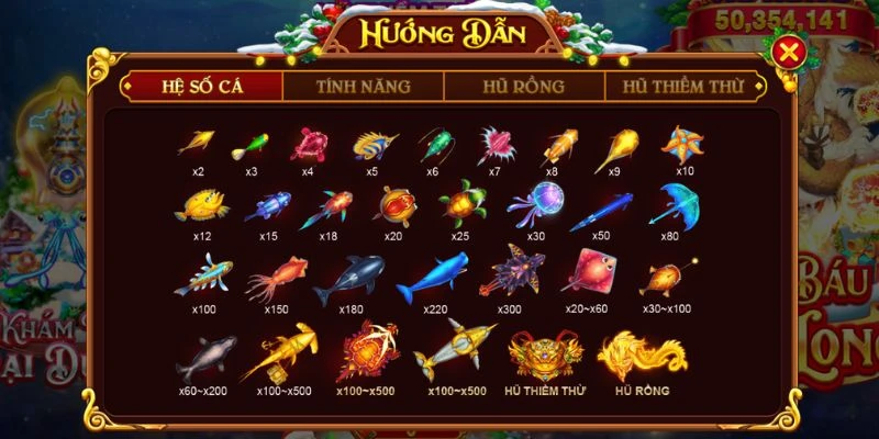 Hệ thống sinh vật biển đa dạng trong game